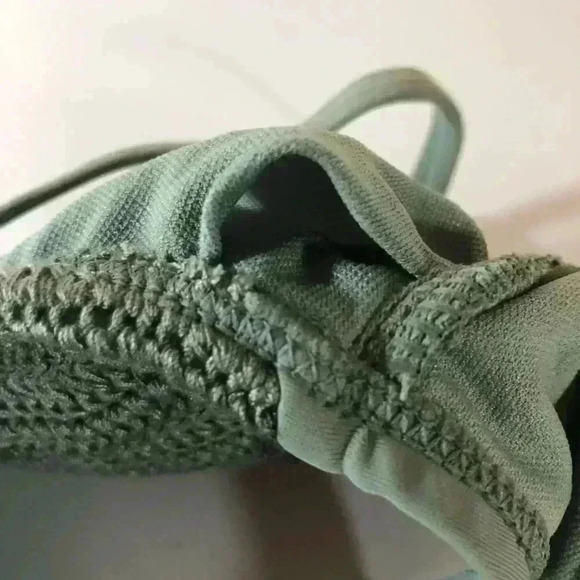 BUNDLE Crochet Bralette Bikini Tops Xhilaration Sage Green and blue Medium NWT - Picture 11 of 16
